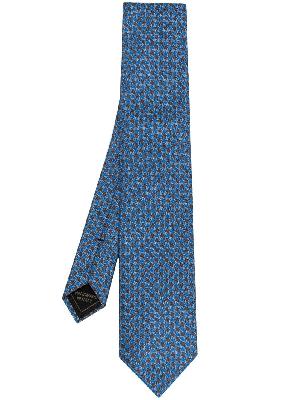 Brioni houndstooth print tie