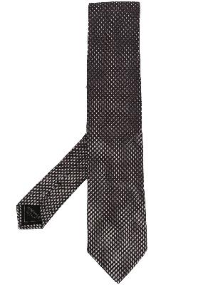 Brioni patterned silk tie