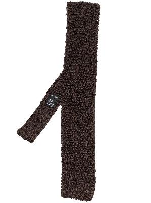 Brioni fine-knit square-end tie