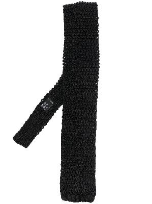 Brioni fine-knit square-end tie