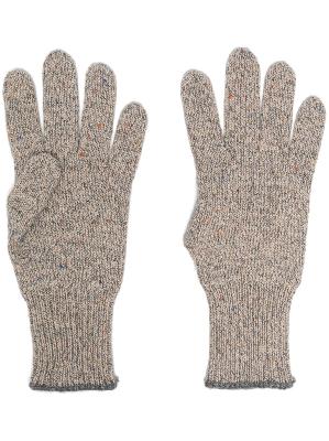 Brunello Cucinelli purl-knit cashmere gloves