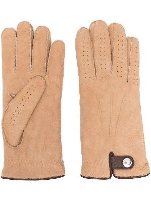 Brunello Cucinelli perforated leather gloves