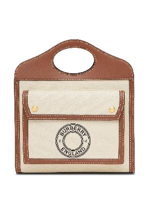 Burberry mini logo print pocket bag