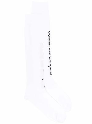 Comme Des Garçons Homme Plus long logo socks