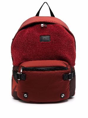 Diesel logo-patch panelled backpack