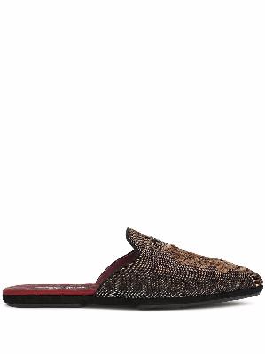 Dolce & Gabbana Bramante leopard print slippers