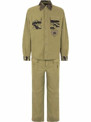Dolce & Gabbana camouflage-pattern heart motif jumpsuit