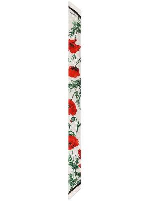 Dolce & Gabbana poppy polka-dot silk tie