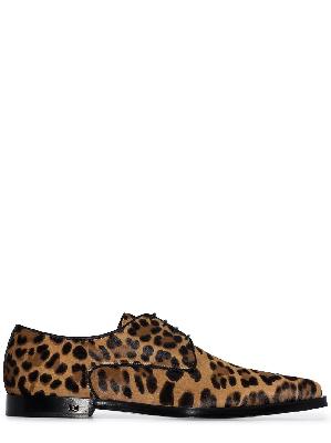 Dolce & Gabbana Millenials leopard print pony hair shoes