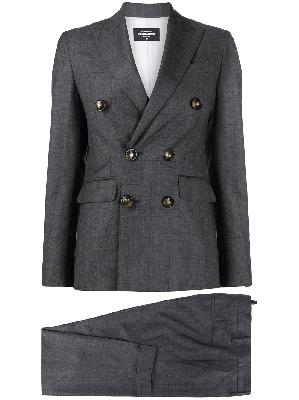 Dsquared2 double breasted virgin wool suit jacket