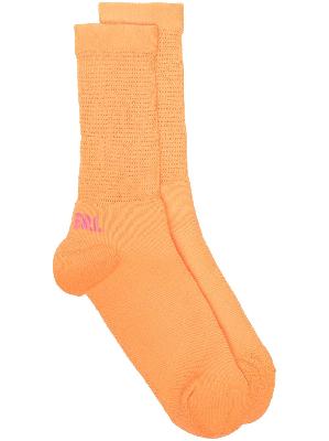 ERL logo-detail knitted socks