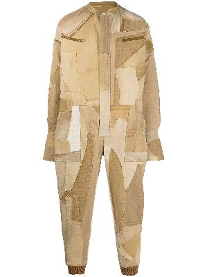 Greg Lauren patchwork-effect jumpsuit