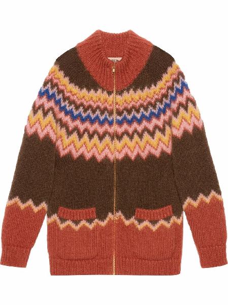 Gucci x The North Face zip-front jumper