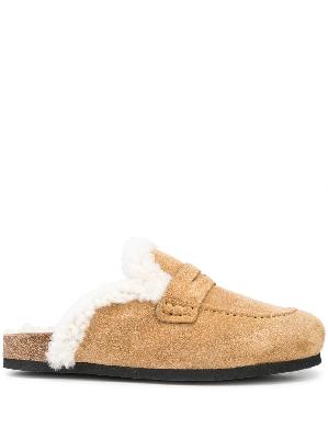 JW Anderson suede loafer mules