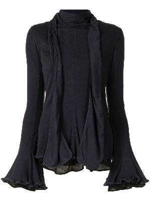 JW Anderson fluted layered blouse