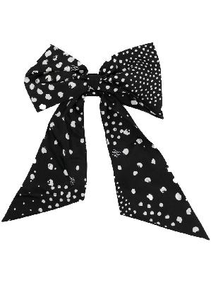 Karl Lagerfeld polka dot-print bow tie