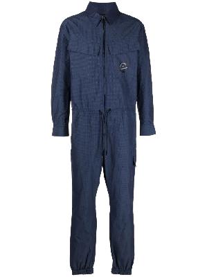 Karl Lagerfeld drawstring logo-print jumpsuit