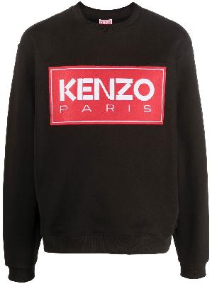Kenzo logo-patch crew-neck sweatshirt