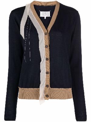 Maison Margiela deconstructed V-neck cardigan