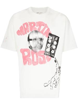 Martine Rose logo-print cotton T-shirt