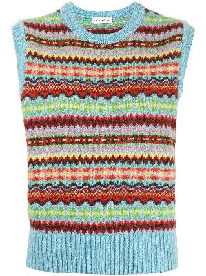 Molly Goddard geometric-pattern wool vest