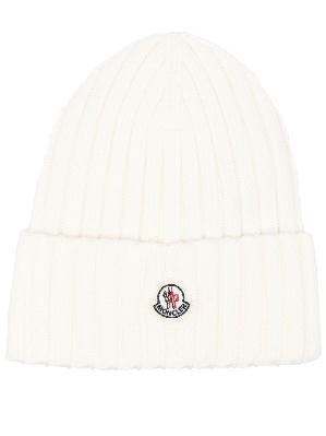 Moncler logo-embroidered beanie