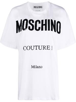 Moschino logo-print organic cotton T-shirt