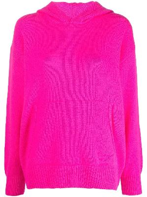 MSGM hooded wool-cashmere jumper