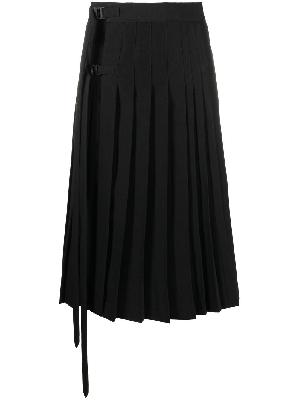 Off-White buckled pleated skirt