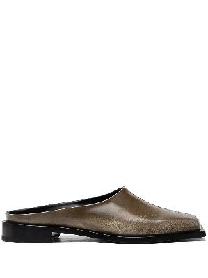 Peter Do square-toe leather mules