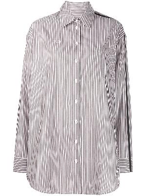 Peter Do stripe-print cotton shirt