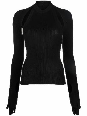 Peter Do cut-out detail knitted top