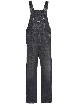 Prada cotton dark wash dungaree jumpsuit