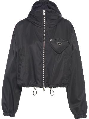 Prada Re-Nylon hooded track jacket