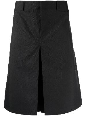 Raf Simons single-pleat cotton skirt