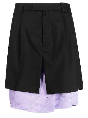 Raf Simons layered slit skirt
