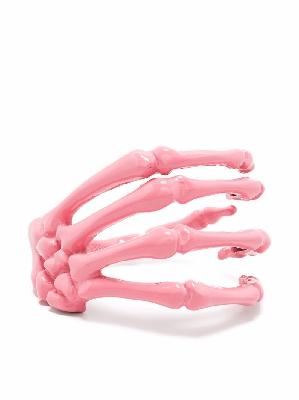 Raf Simons skeleton hand curved bracelet