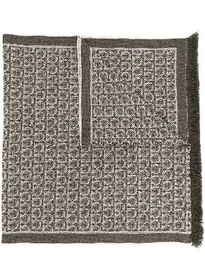 Salvatore Ferragamo monogram knitted scarf