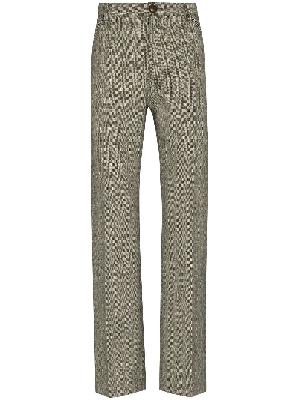 Stefan Cooke herringbone wool trousers