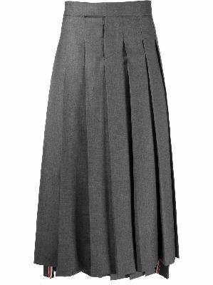 Thom Browne pleated twill skirt