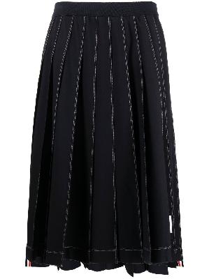 Thom Browne pleated midi skirt