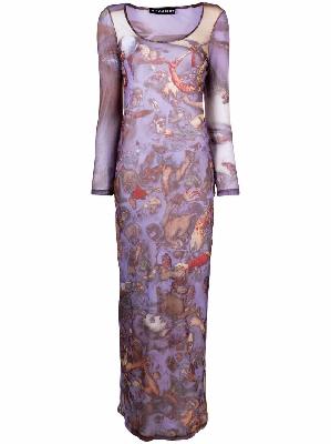 Y/Project Renaissance art maxi dress
