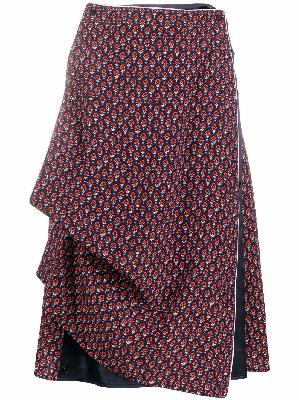 Y/Project floral-print draped skirt
