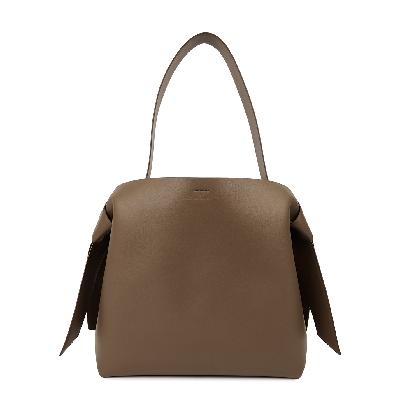 Acne Studios Musubi Midi Brown Leather Tote Bag