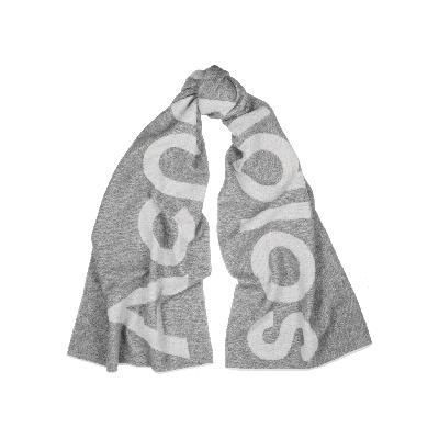 Acne Studios Toronto Logo-intarsia Wool-blend Scarf - Grey
