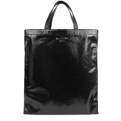 Acne Studios Audrey Solid Large Coated Canvas Tote - Black