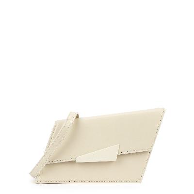 Acne Studios Distortion Micro White Leather Shoulder Bag