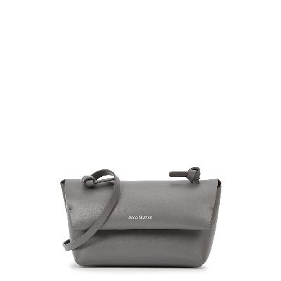 Acne Studios Alexandria Grey Leather Shoulder Bag