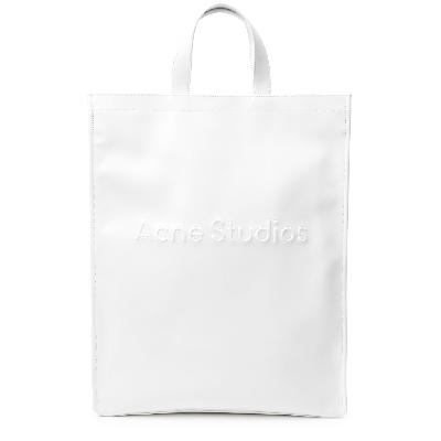 Acne Studios Shopper Logo-embossed Rubber Tote - White