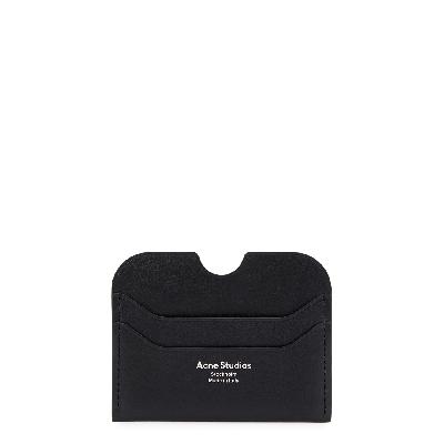 Acne Studios Elma Leather Card Holder - Black
